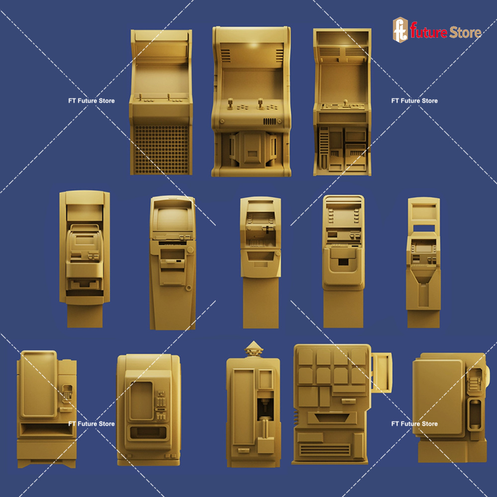 Arcade Toy Vending Machine - Cetakan 3D 1/64 Mesin Penjual Otomatis