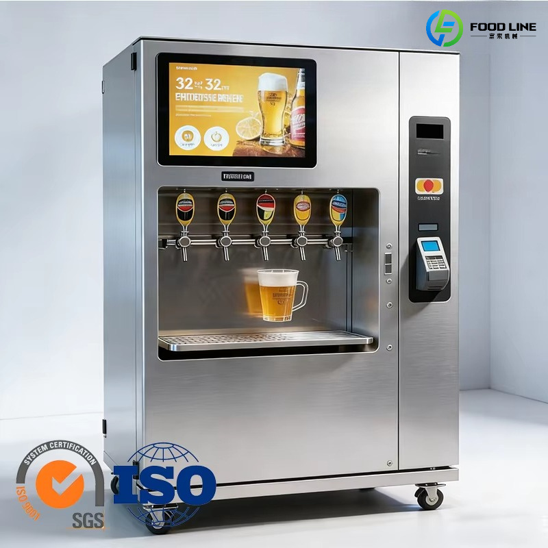 Popcorn Vending Machine - Mesin Penjual Bir Logam Layanan Mandiri