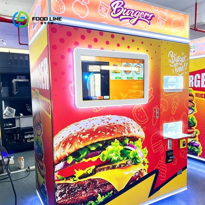 Popcorn Vending Machine - Mesin Penjual Otomatis Pembuat Burger Kustom