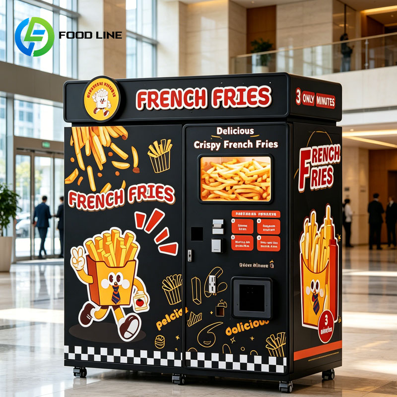 Popcorn Vending Machine - Mesin Penjual Kentang Goreng Otomatis Penuh