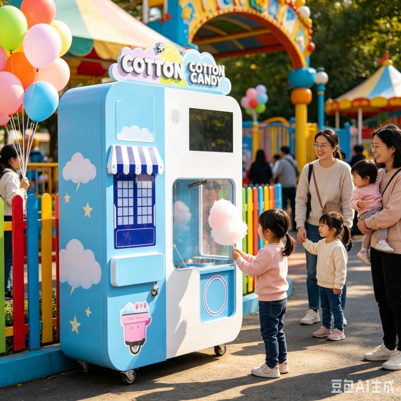 Candy Floss Machine - Mesin Penjual Permen Kapas Kustom, Pembuat