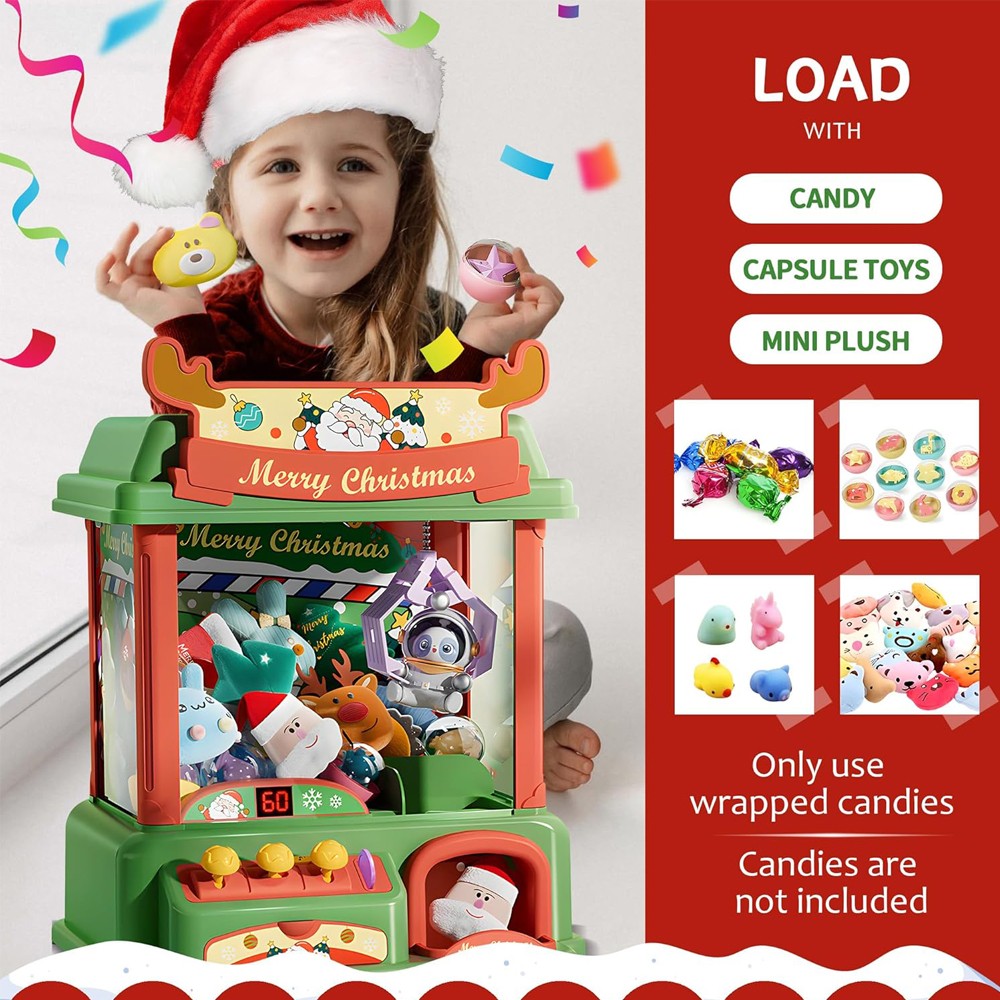 Mesin cakar Natal untuk anak-a - Arcade Toy Vending Machine ulasan dan harga