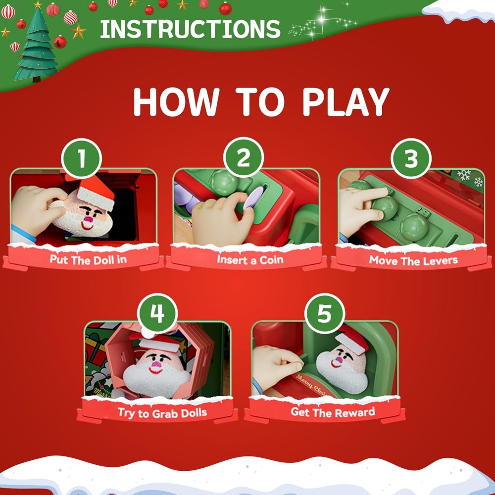 Mesin cakar Natal untuk anak-a - Arcade Toy Vending Machine ulasan dan harga