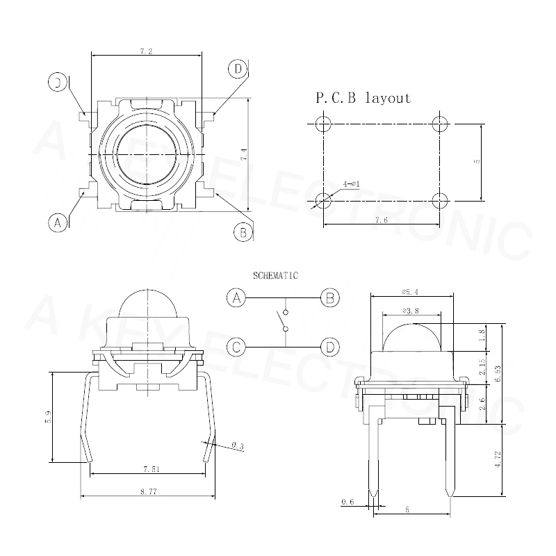20 Buah TS-F007 Sentuh 4-Pin S - Pinball Machine ulasan dan harga
