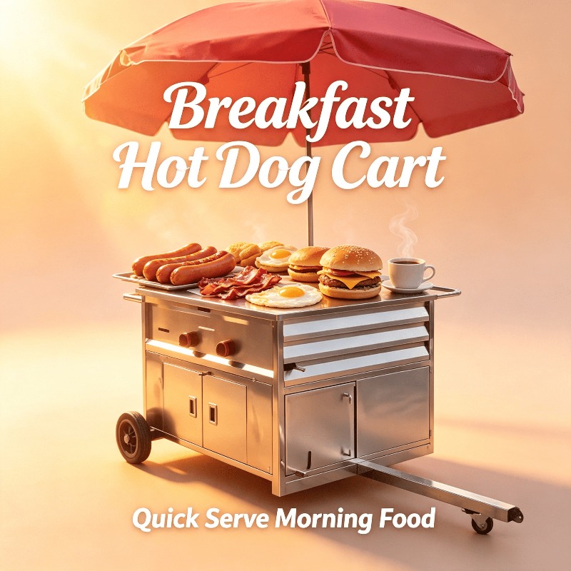 Gerobak Jajanan Mobile Ringkas - Hot Dog Vending Cart ulasan dan harga