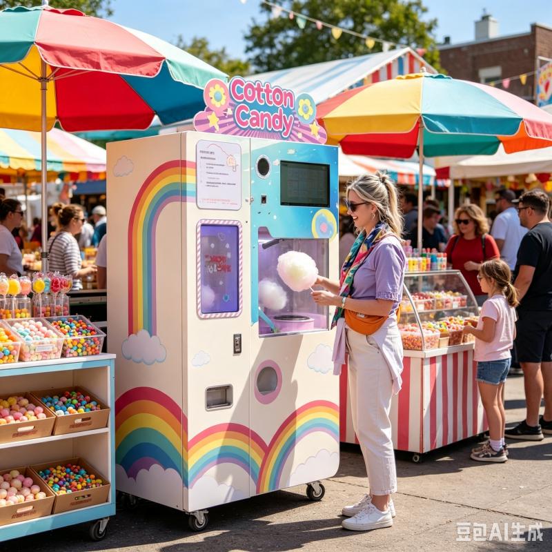 Mesin Penjual Permen Kapas Oto - Candy Floss Machine ulasan dan harga