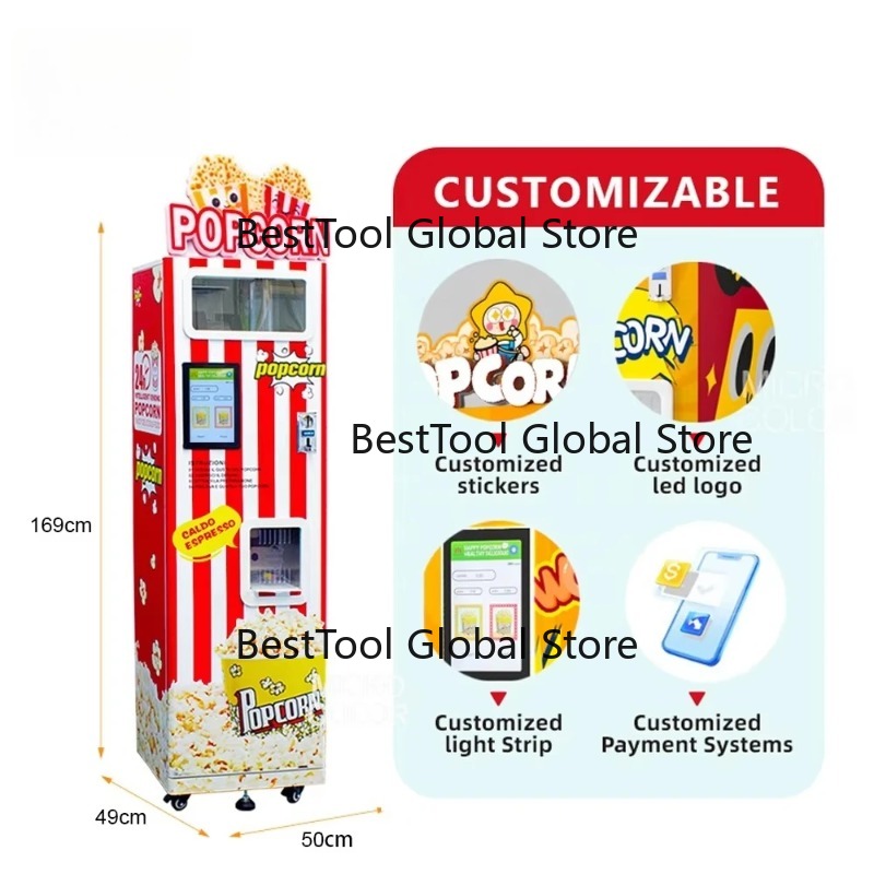 Mesin Popcorn Laris Manis, Mes - Popcorn Vending Machine ulasan dan harga