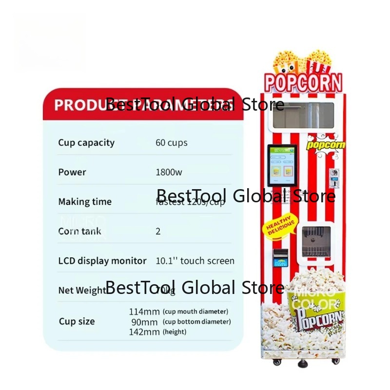 Mesin Popcorn Laris Manis, Mes - Popcorn Vending Machine ulasan dan harga