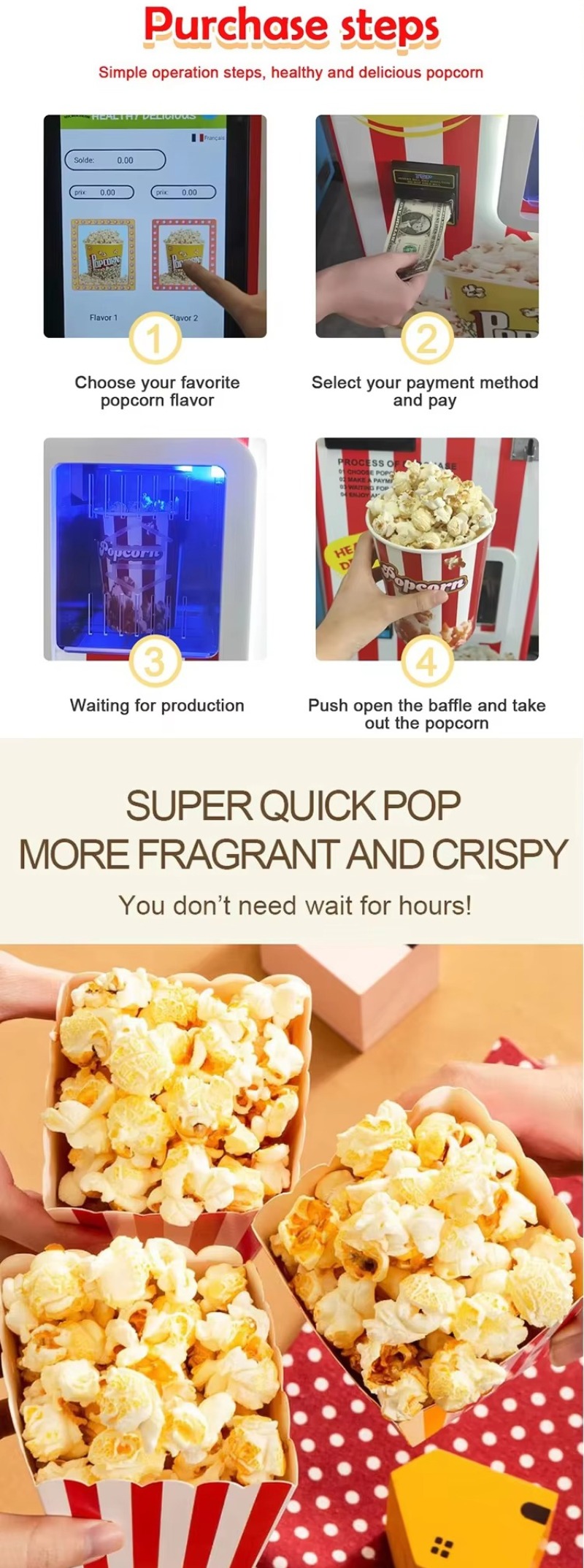 Mesin Penjual Popcorn Komersia - Popcorn Vending Machine ulasan dan harga