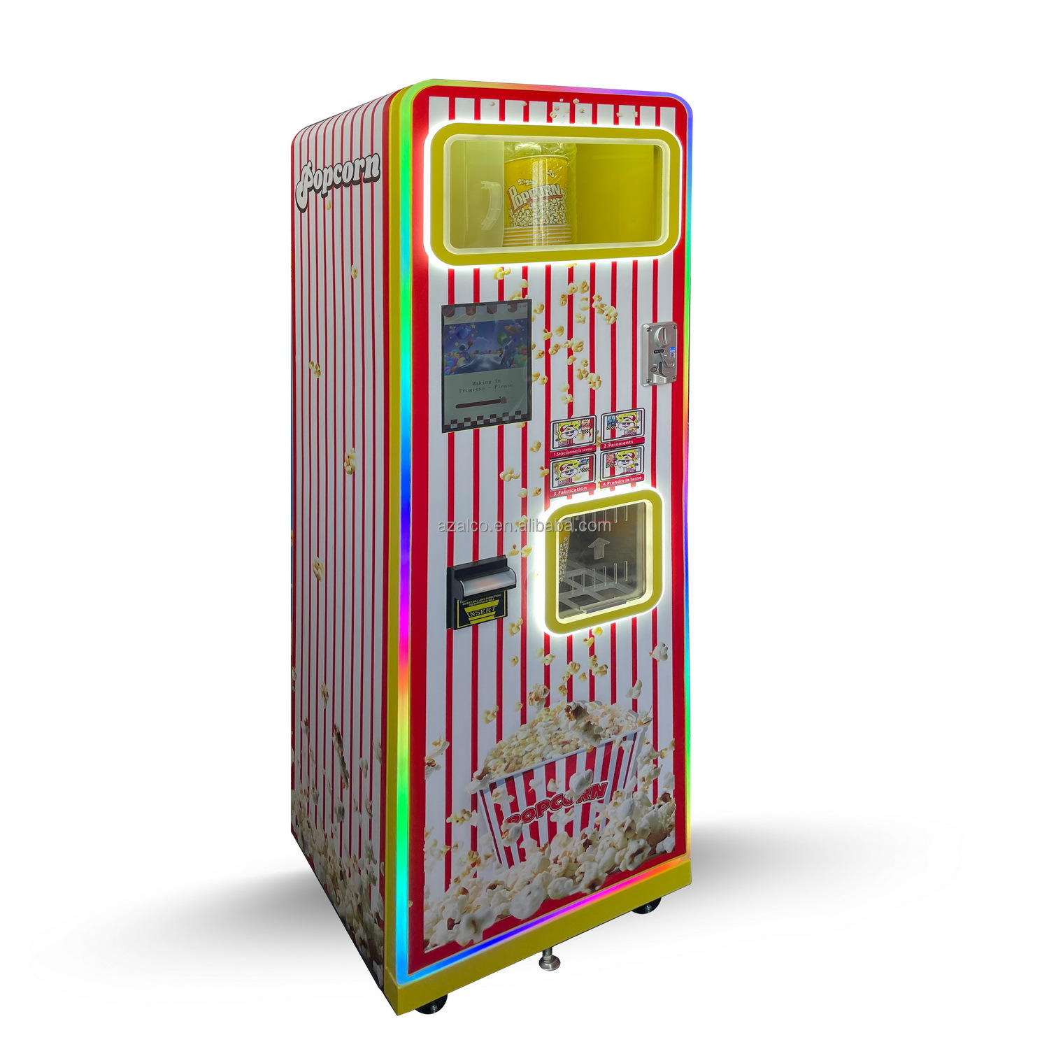 Mesin Pembuat Popcorn Komersia - Popcorn Vending Machine ulasan dan harga