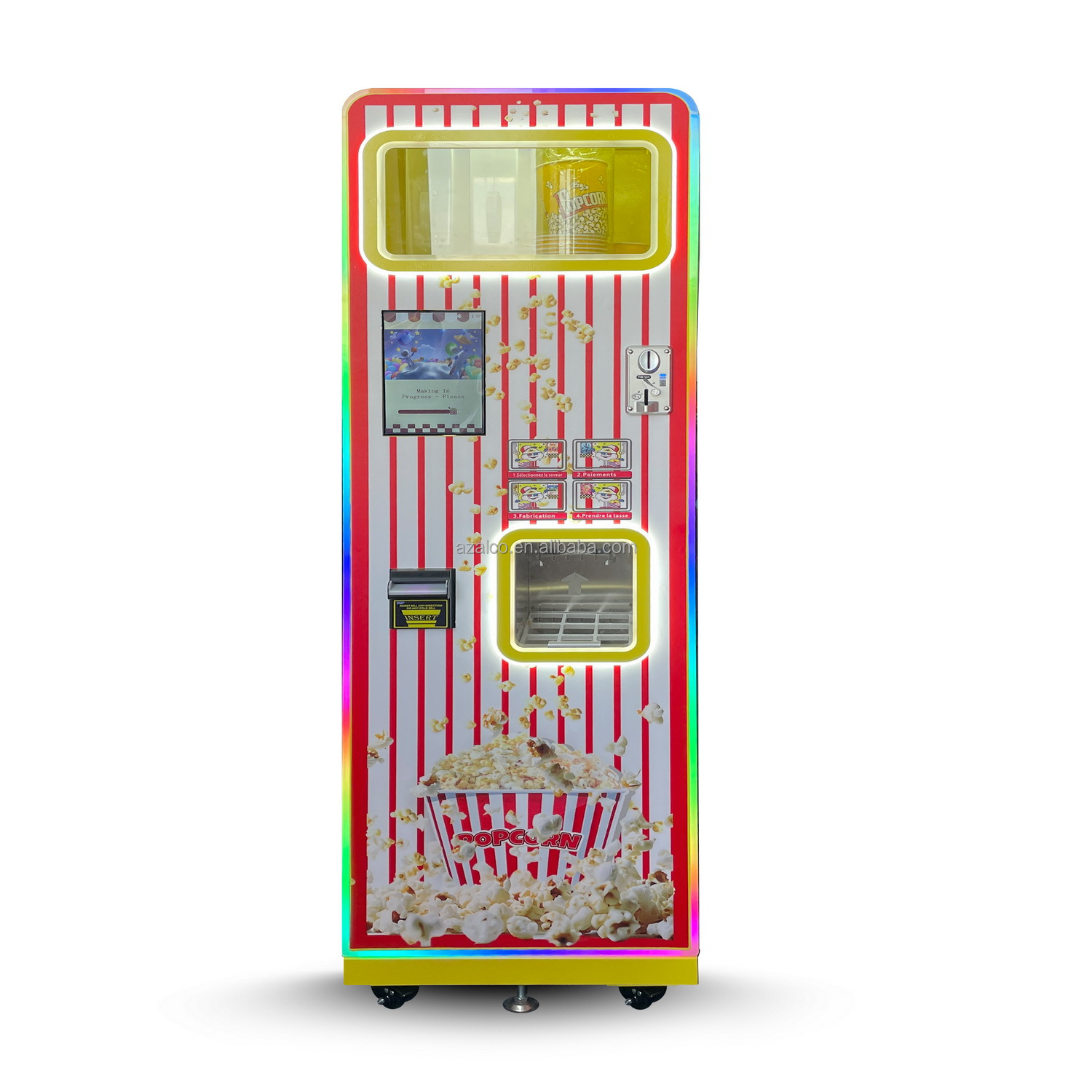 Mesin Pembuat Popcorn Komersia - Popcorn Vending Machine ulasan dan harga