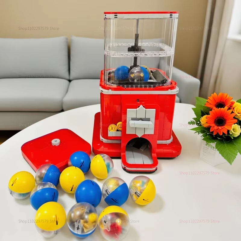 1343 PCS Set Blok Bangunan Mes - Arcade Toy Vending Machine ulasan dan harga