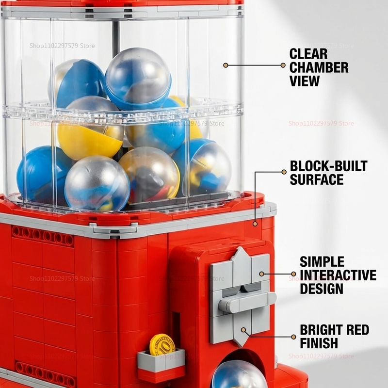 1343 PCS Set Blok Bangunan Mes - Arcade Toy Vending Machine ulasan dan harga