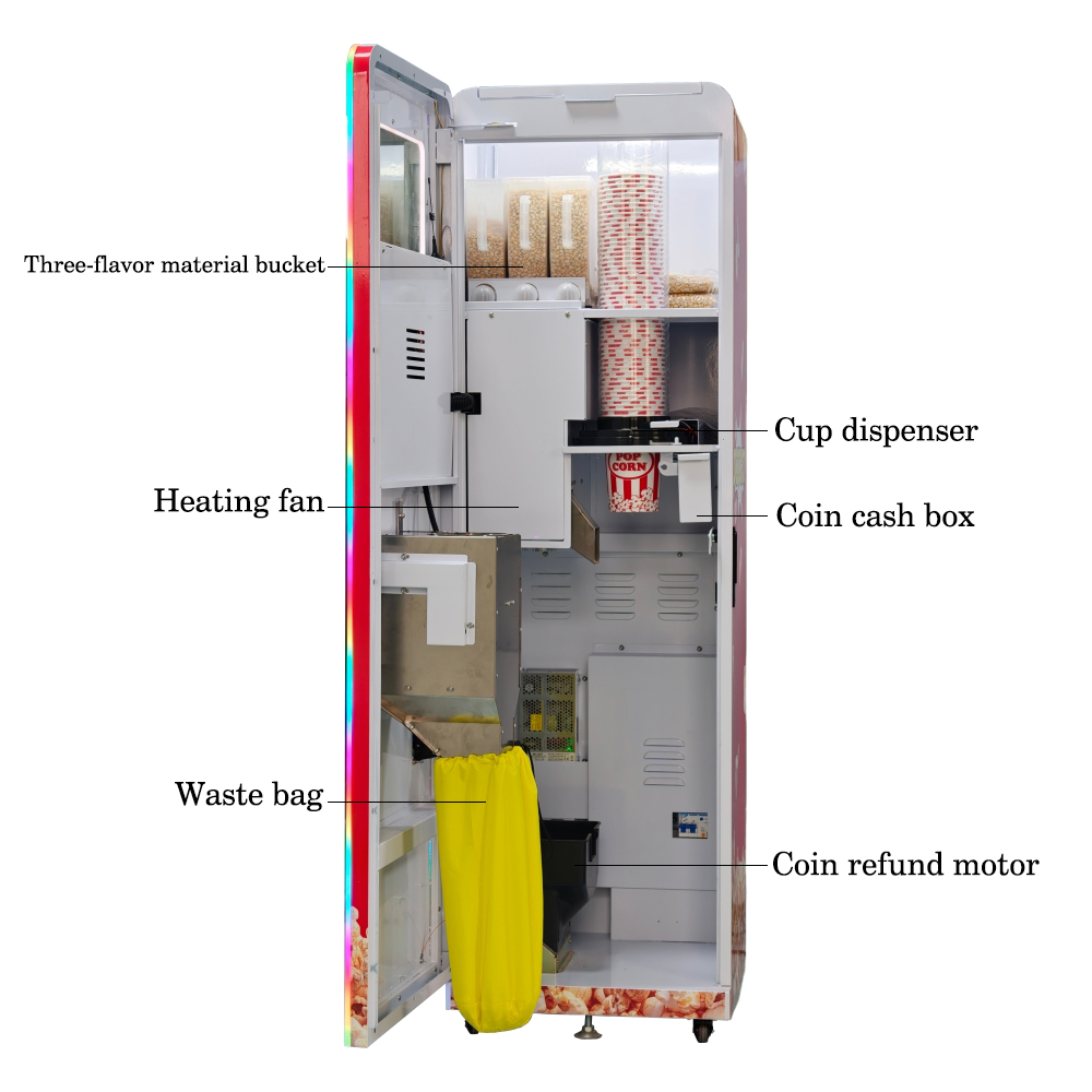 Mesin Pembuat Popcorn Komersia - Popcorn Vending Machine ulasan dan harga